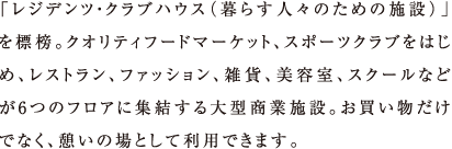 uWfcENunEXi炷lX̂߂̎{݁jvWԁBNIeBt[h}[PbgAX|[cNu͂߁AXgAt@bVAG݁AeAXN[Ȃǂ6̃tAɏW^Ǝ{݁BłȂAȅƂėpł܂B