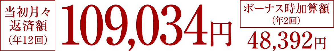 �������X�ԍϊz�i�N12��j109,034�~�A�{�[�i�X�����Z�z�i�N2��j48,392�~