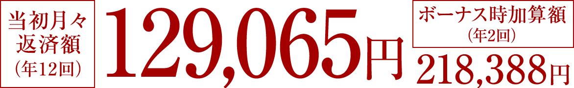 �������X�ԍϊz�i�N12��j129,065�~�A�{�[�i�X�����Z�z�i�N2��j218,388�~