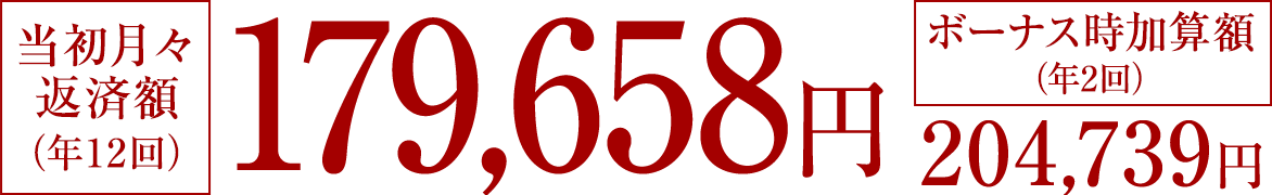 �������X�ԍϊz�i�N12��j179,658�~�A�{�[�i�X�����Z�z�i�N2��j204,739�~