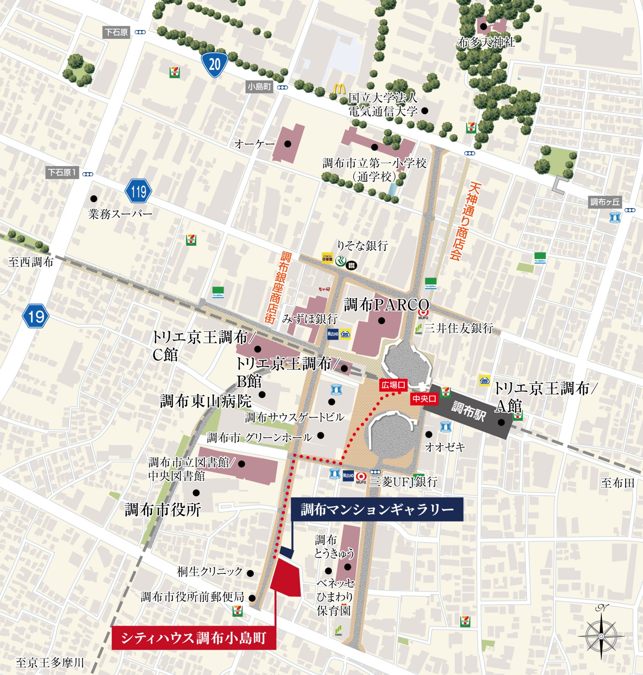 現地案内図