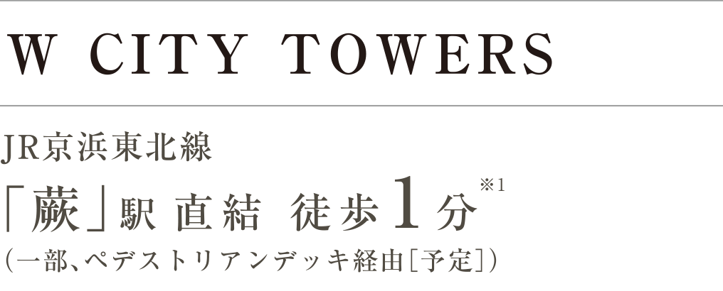W CITY TOWERS