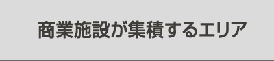 商業施設が集積するエリア