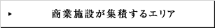 商業施設が集積するエリア