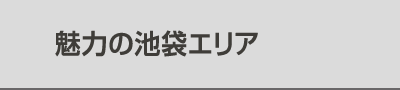 魅力の池袋エリア