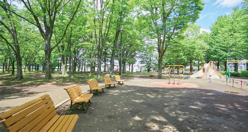四季折々の彩りが広がる都立城北中央公園(E:徒歩9分/C:徒歩7分)