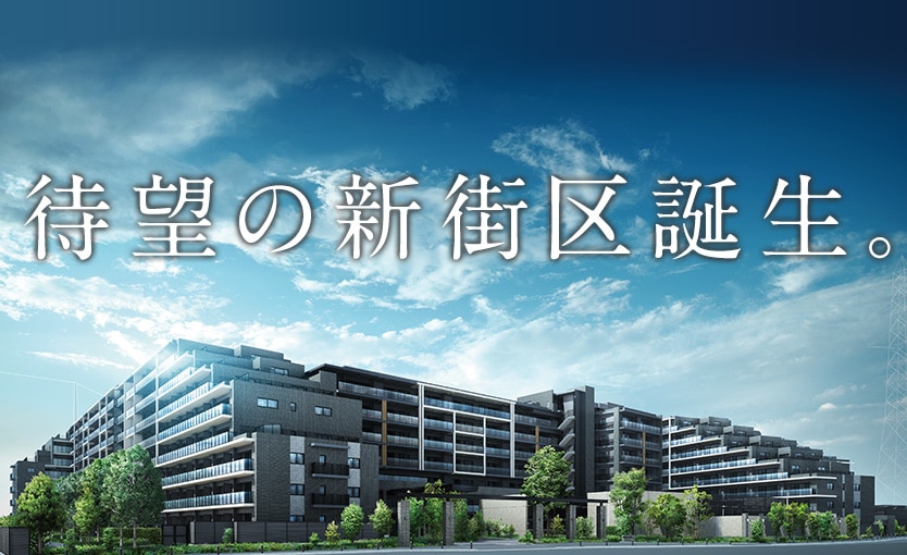 待望の新街区誕生。