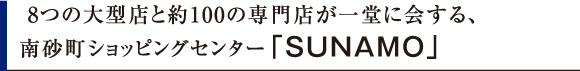 8̑^XƖ100̐XꓰɉA썻VbsOZ^[uSUNAMOv