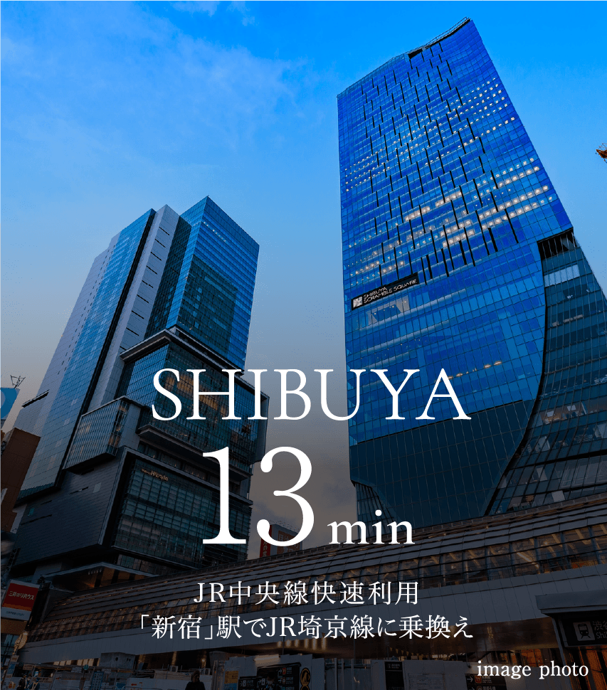 SHIBUYA 13min JR�������������p ���������p �V�h�w��JR�鋞���ɏ�芷�� image photo