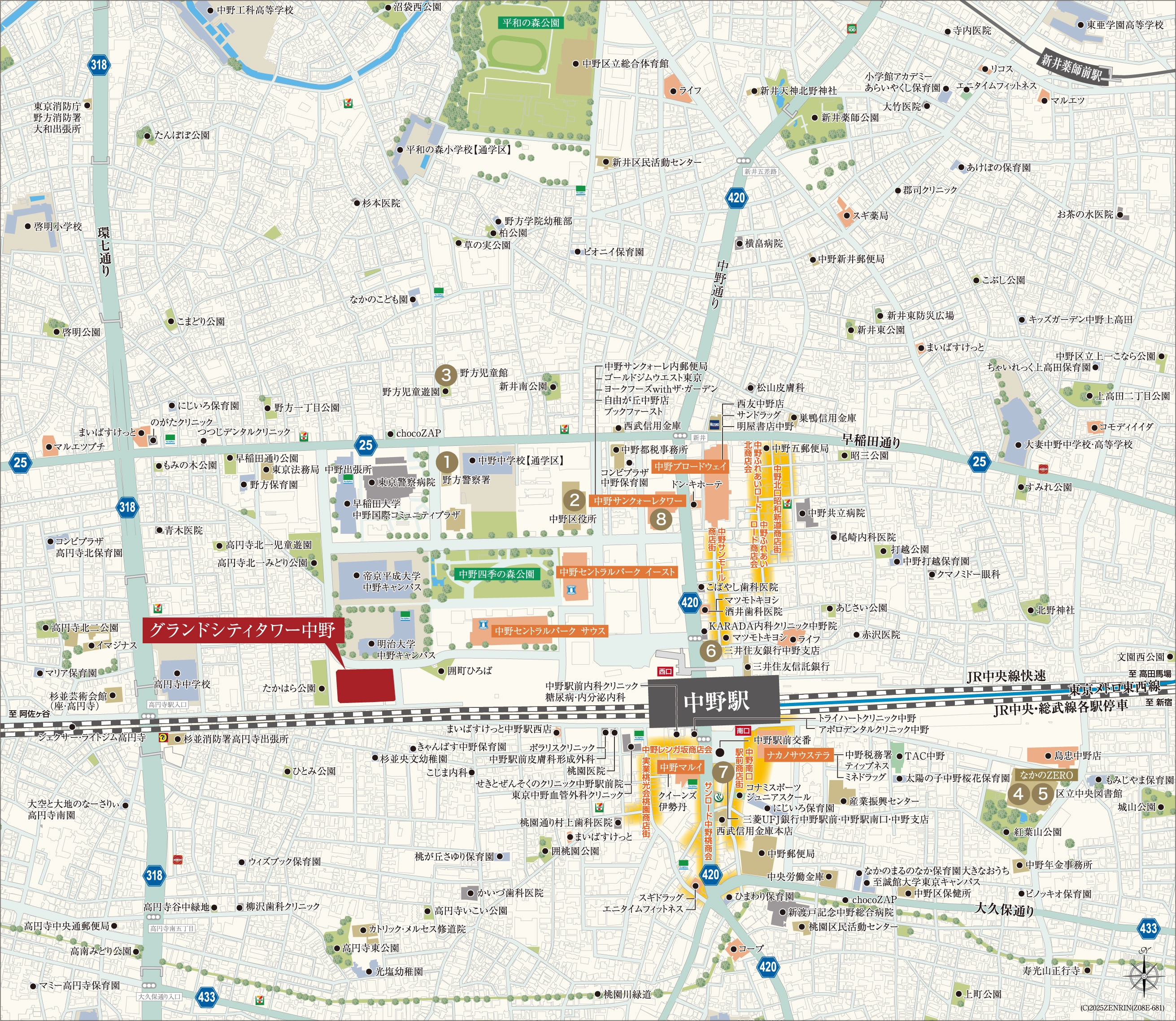 �����E�����{�݋��Z�@�փ}�b�v