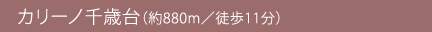 カリーノ千歳台（約880m／徒歩11分）