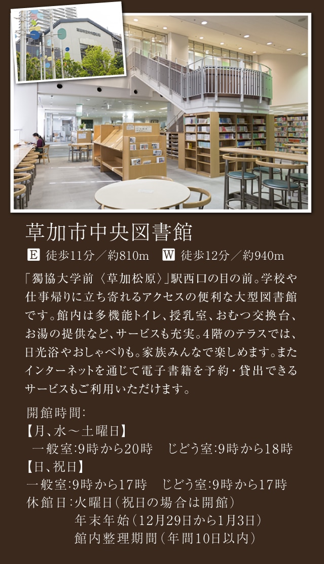 草加市中央図書館