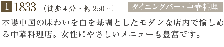 (1)1833 ik4E250mj_CjOo[Eؗ@{ꒆ̖킢𔒂Ƃ_ȓXŖ߂钆ؗXBɂ₳j[LxłB