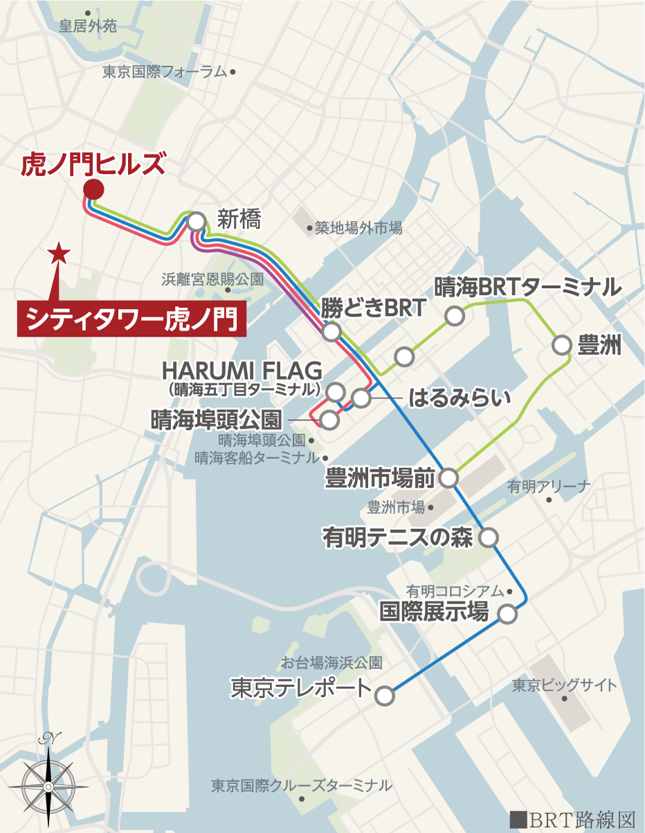 BRT路線図