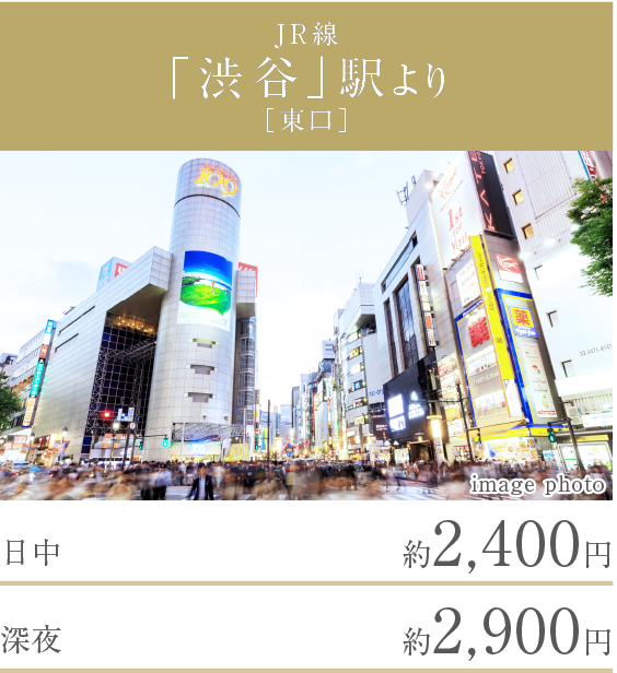 JR線「渋谷」駅より［南口］