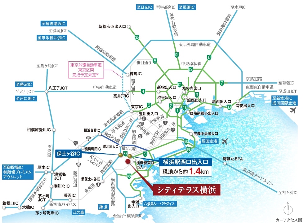 バス・カーアクセス｜【公式】シティテラス横浜｜横浜の