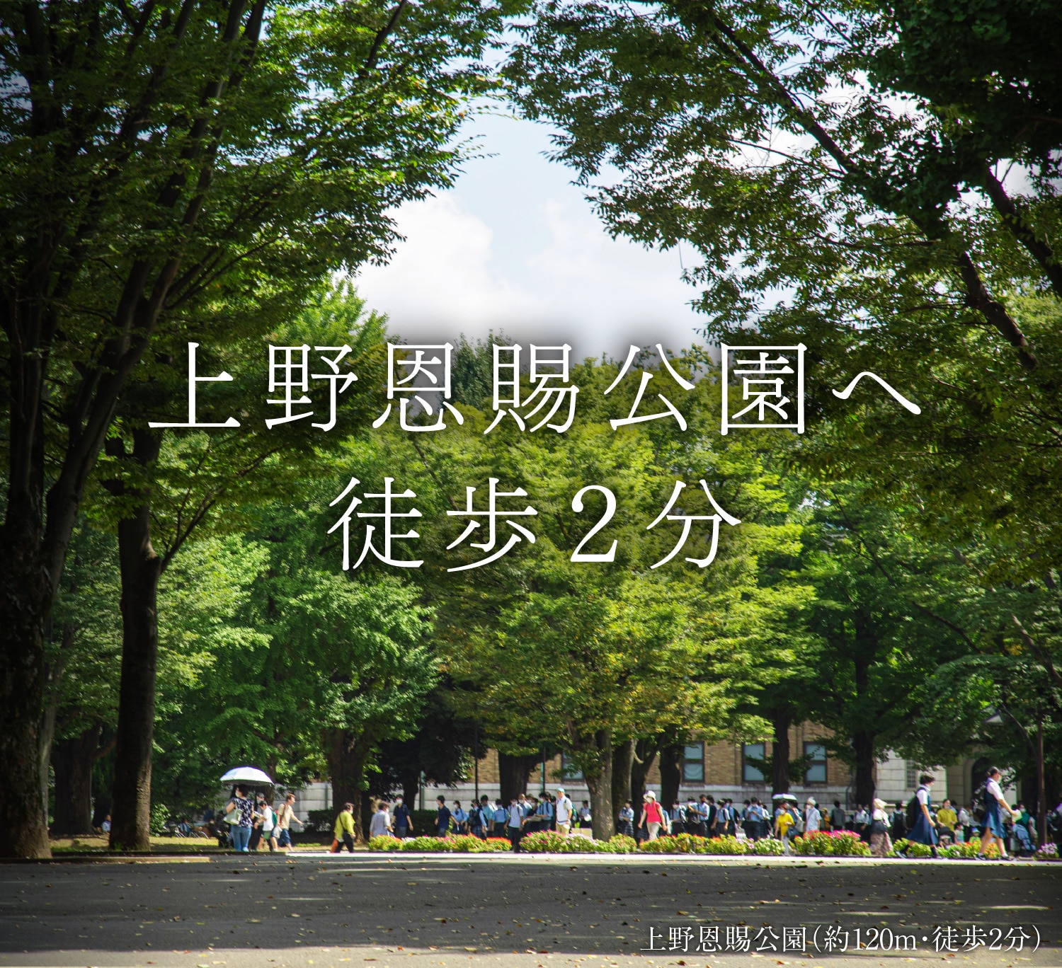 上野恩賜公園へ徒歩2分