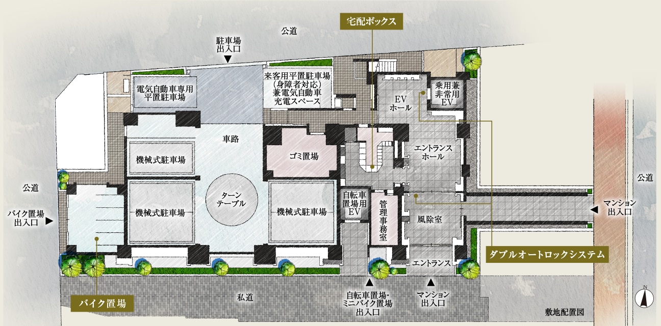 敷地配置図