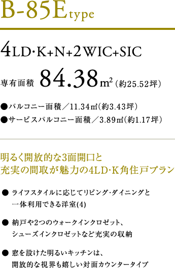 B-85E^Cv^4LDEK+N+2WIC+SIC^Lʐ84.38āi25.52؁joRj[ʐρ^11.34āi3.43؁jT[rXoRj[ʐρ^3.89āi1.17؁j